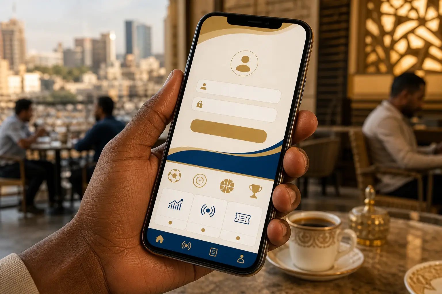Mega Chance registration and account navigation on mobile